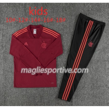 Flamengo Bambino Tute Felpe da Allenamento Rosso 2018/2019